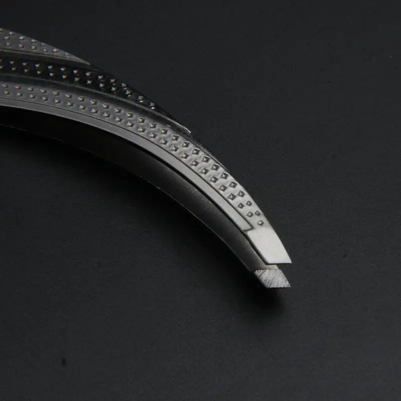 Premium Stainless Steel Eyebrow Tweezers Set with Light