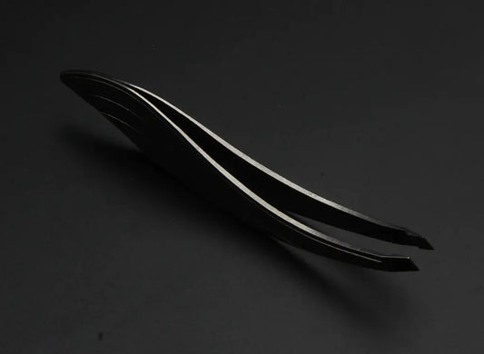 Premium Stainless Steel Eyebrow Tweezers Set with Light