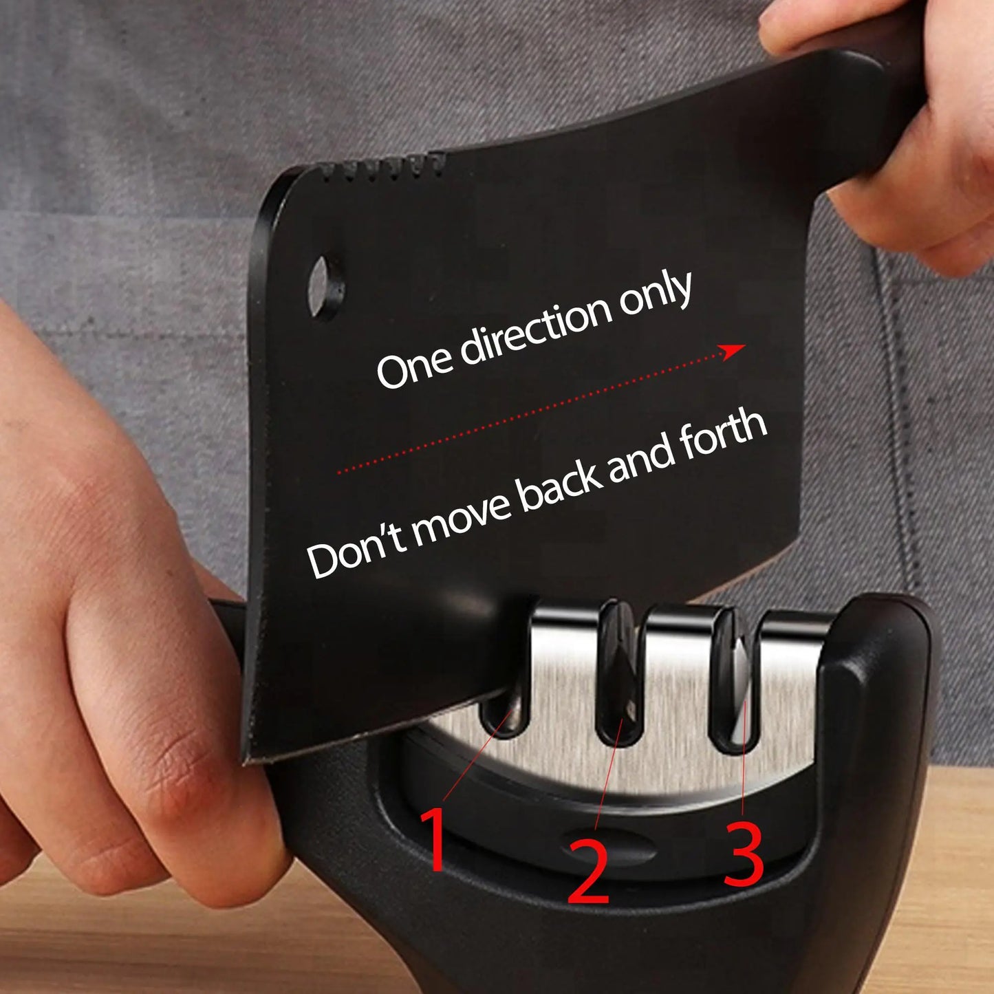 Manual knife sharpener
