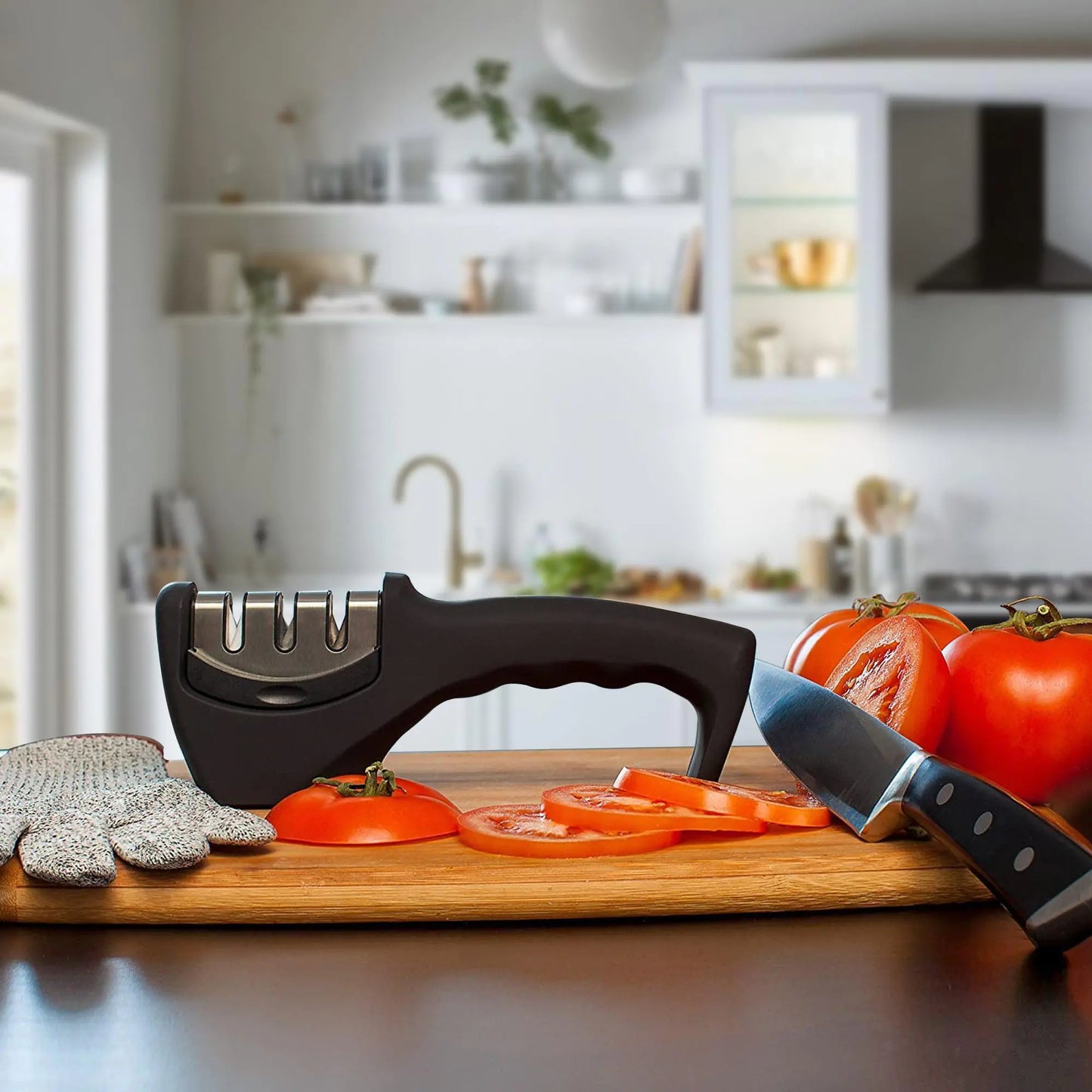 Manual knife sharpener